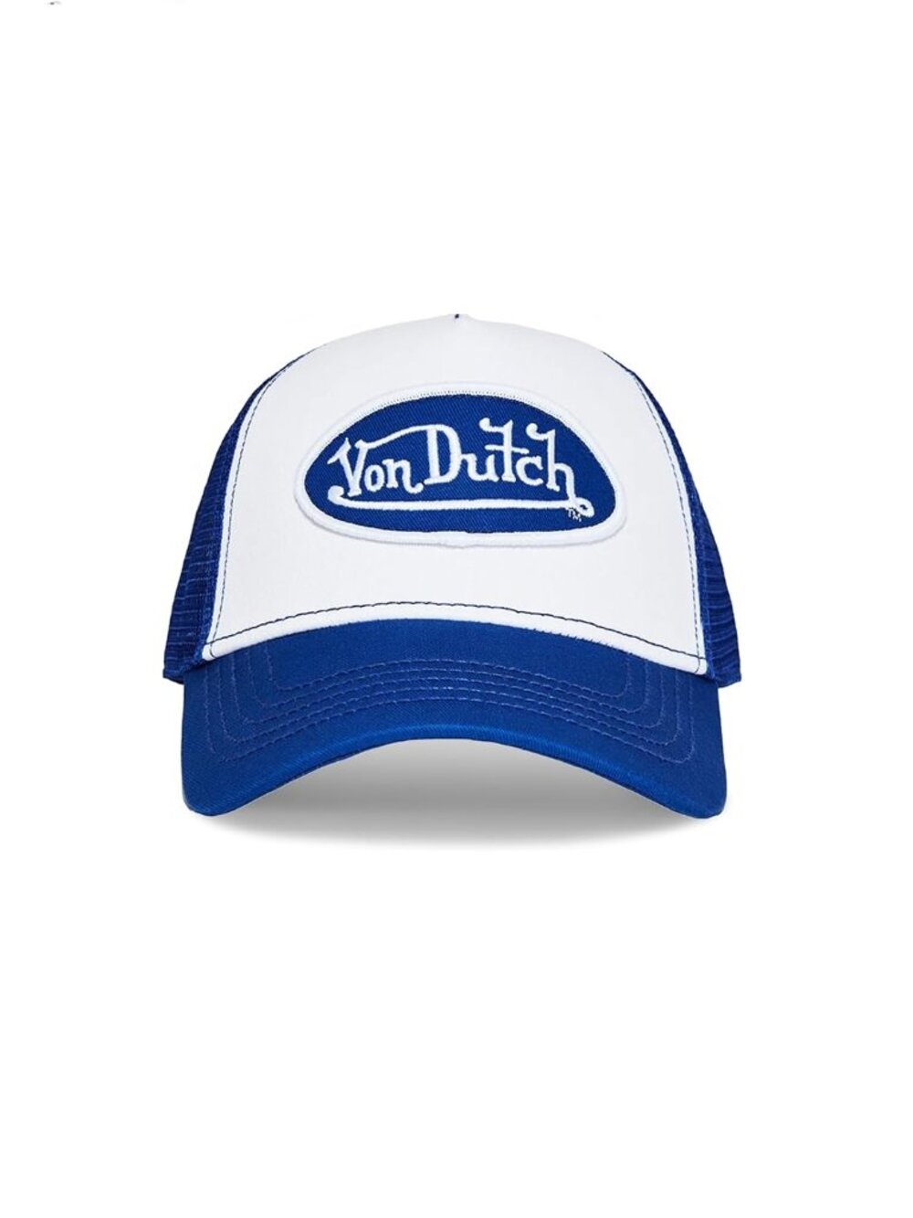Von Dutch Unisex Trucker Hat - Retro Classic Solid Color Mesh Back Snapback